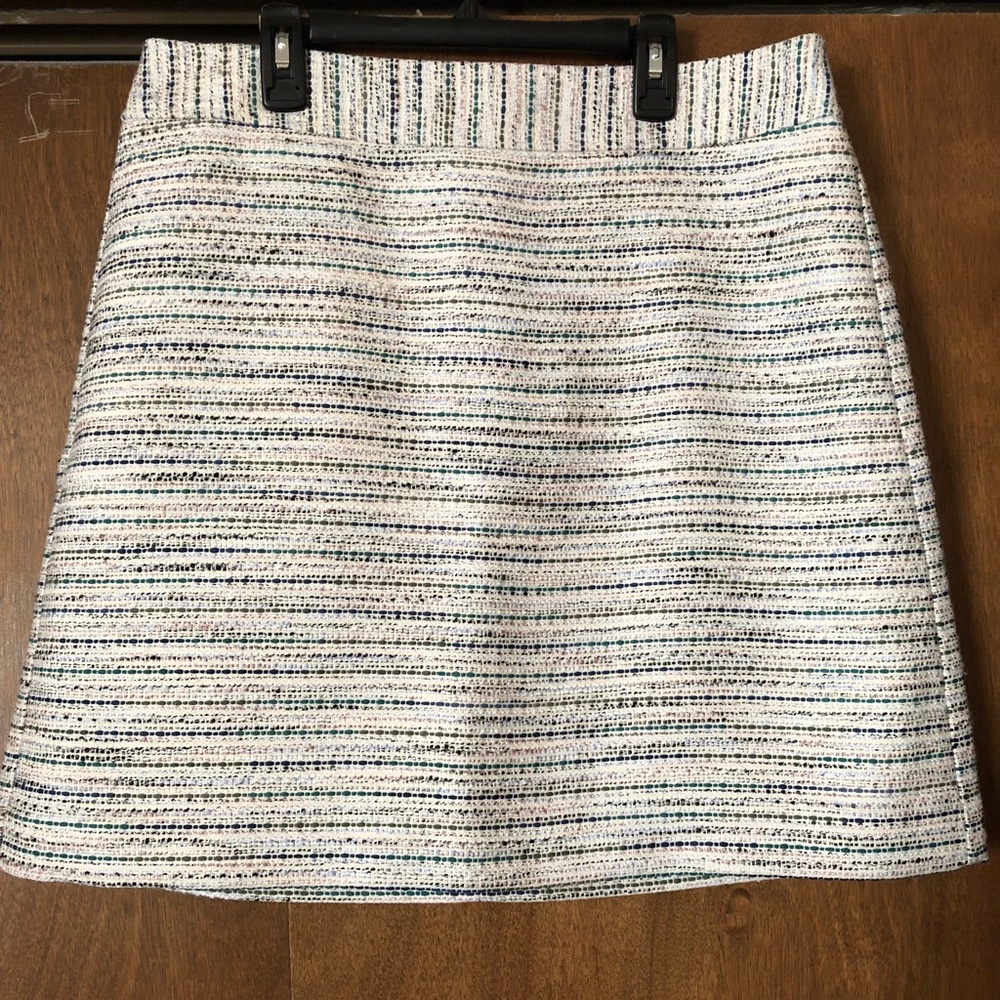 Cream Loft Tweed Skirt